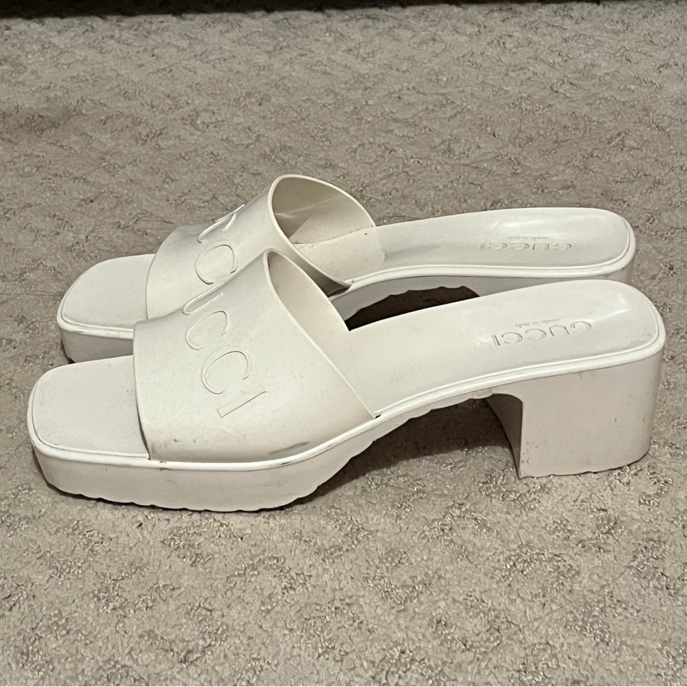 Gucci Rubber Slides - 42 - Picture 4 of 7